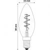 Avide LED SOFT FILAMENT CANDLE IZZÓ 3W E14 EW 2700K ABLSFC14EW-3W