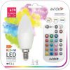 Avide IZZÓ SMART LED CANDLE 4.9W RGB+W 2700K IR TÁVIRÁNYÍTÓVAL ASC14RGBW-4.9W-RC