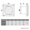 Dalap ELIS 125 fürdőszobai ventilátor