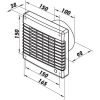 Dalap LVM 100 fürdőszobai ventilátor mozgásérzékelővel