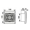 Dalap ELKE ZW 100 fürdőszobai ventilátor