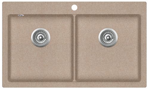 EVIDO Quadro 9 gránit mosogató, 860 x 510mm, avena