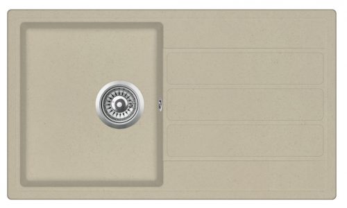 EVIDO Easy 45S gránit mosogató, 760 x 440 mm, bézs