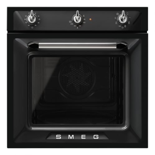 SMEG LÉGKEVERÉSES SÜTŐ, Victoria design, 60 cm, analóg, fekete