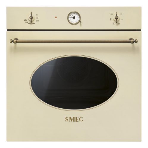 SMEG HŐLÉGKEVERÉSES SÜTŐ, Colonial design, 60 cm, analóg, bézs