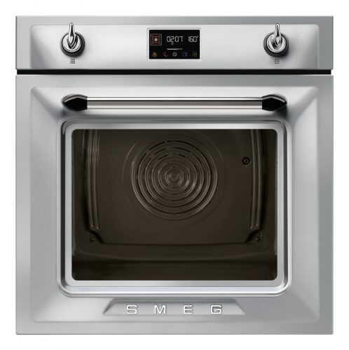 SMEG KOMBINÁLT PIROLITIKUS SÜTŐ, GŐZFUNKCIÓVAL, Victoria design, Galileo, 60 cm, ES LCD, inox